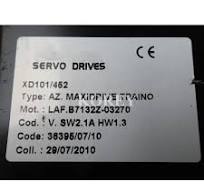 SERVO DRIVER XD101/452 SPOT STOCK LAF.B7132Z-03270 AZ.MAXIDRIVE TRAINO GOOD  in CONDITION PLEASE INQUIRY