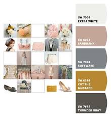 Color Scheme Dusty Pink Mustard Yellow Dove Grey In 2019