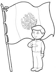Meses después del inicio del movimiento de independencia, los insurgentes adoptaron banderas albiazules con la imagen de la virgen en el centro, misma que fue sustituida con los años por un águila coronada posada sobre un nopal. 24 De Febrero Dia De La Bandera De Mexico Para Pintar Colorear Imagenes