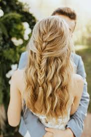 Difficult styling for wedding brides. Pretty Wedding Hairstyles For Brides With Long Hair Martha Stewart