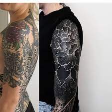Cover Up By Matteonangeroni Artist Matteonangeroni To Submit Your Work To The Page Use The Tag Blacktattooarta Pattern Tattoo Cover Up Tattoos Cover Tattoo