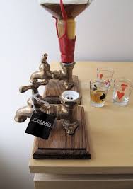 Top Brass Vintage Liquor Dispenser Dispensador De Licor Estantes De Vino Dispensador De Alcohol