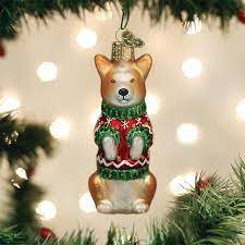 Check spelling or type a new query. Christmas Corgi Ornament Old World Christmas