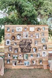Mckenzie Tyler Saguaro Lake Guest Ranch Wedding April Maura Photography Pallet Wedding Outdoor Wedding Decorations Wedding Photo Display