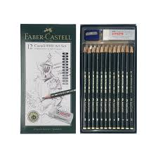 This is a set of five jumbo 9000 pencils in the following leads: Faber Castell Graphite Pencil 9000 Set Of 12 Tin Anandha Stationery Stores