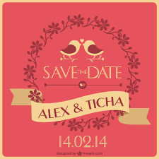 Check out zazzle's create your own invitation templates and select your options for size, shape and more. Save The Date Wedding Card Template Vector