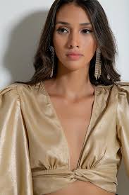 BLUSA HOPE MOSS DOURADO