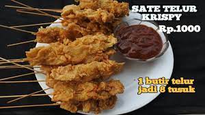 Ide Jajanan Rp 1000 Sate Telur Krispy Youtube Ide Makanan Resep Masakan Indonesia Resep Masakan