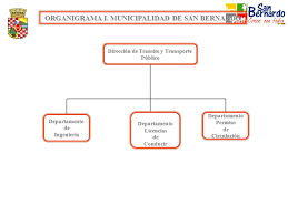 Municipalidad de megantoni recibe tópico médico para atención de trabajadores. Organigrama I Municipalidad De San Bernardo Ppt Descargar