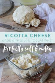 How To Make Ricotta From Milk And Yogurt Whey In 2020 Yogurt Instant Pot Recipes Healing Food