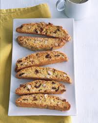 Sub in hazelnuts or pistachios for the almonds Pecan Cranberry Biscotti Recipe Martha Stewart