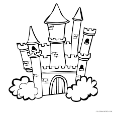 Hogwarts castle coloring page from harry potter category. Castle Coloring Pages Free For Kids Coloring4free Coloring4free Com