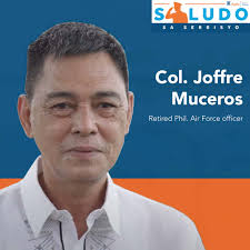 Ang mapaglingkuran ang Diyos, Pilipinas, at kapwa Pilipino ang nais  maipagpatuloy ng #SaludoSaSerbisyo beneficiary na si Col. Joffre Muceros.  Si Col. Muceros ay isang retired Phillippine Air Force officer at  kasalukuyang Asset