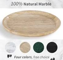 Amazon.com: Bandeja de almacenamiento de mármol natural de lujo, mármol  genuino para decoración del hogar, bandeja de piedra para  baño/cocina/tocador, ...