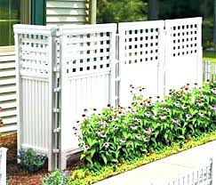 Whether your budget is small or big, you can add that magical privacy screens to make your patio or your backyard more attractive. 4 Panel Outdoor Patio Privacy Screen Enclosure Trash Can Air Conditioner Fence Home Garden Patterer Yard Garden Outdoor Living Items