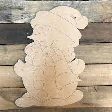 Snowman Christmas Holiday Snow Character Snowman With Santa Etsy Christmas Cutouts Wood Cutouts Christmas Wood