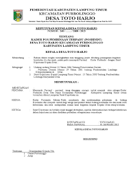 Contoh sk panitia pat tahun 2020 websiteedukasi com : Sk Kader Posbindu