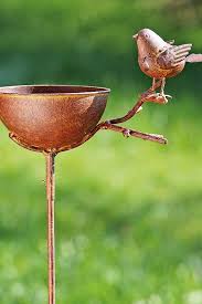 Vogeltranke Zum Stecken Rost Loki In 2020 Rost Deko Garten Gartendeko Rost Rost