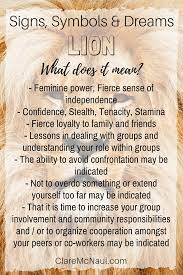 Two Lions Made Their Way Into My Dreams Last Night This Was Very Helpful For Sortting Out The Meanings Of T Dream Symbols Spirit Animal Meaning Dream Meanings