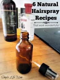 6 natural hairspray recipes simple