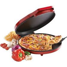 Betty Crocker Pizza Maker Red Walmart Com In 2020 Pizza Maker Homemade Pizza Delicious Pizza