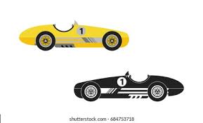 Download Vintage Racing Car Vector Illustration Stock Vector Royalty Free 684753718