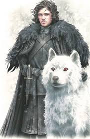 Jon Snow And Ghost Jon Snow Game Of Thrones Art A Song Of Ice And Fire