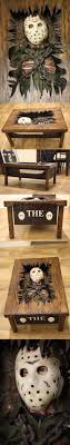 This Friday The 13th Coffee Table Features Jason S Grave Escape This Friday The 13th Coffee Table Is A Table And Prop Re Horror Decor Horror Room Horror Icons