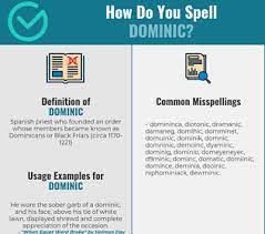 Suggest a spelling for this name. Correct Spelling For Dominic Infographic Spellchecker Net