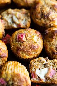 Healthy Rhubarb Muffins Recipe Healthy Rhubarb Muffins Rhubarb Recipes Rhubarb Recipes Muffins