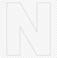 Free alphabet templates to print and cut out. Free Printable Alphabet Templates Letter N 36046 Line Art Clipart 3621317 Pikpng