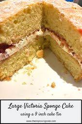 Large Victoria Sponge Cake Recipe Cake Recipes Uk Victoria Sponge Victoria Sponge Cake