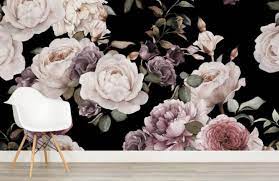 Inspiration is blooming right before your eyes! Not For Shrinking Violets Where To Buy Big Beautiful Dramatic Floral Wallpapers Apartment Therapy