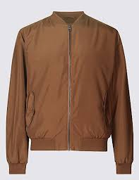 Baseball Bomber Jacket With Stormwear M S Collection M S Baseball Bomber Jacket Bomber Jacket Jackets