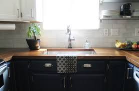 Maybe you would like to learn more about one of these? Black Kitchen Cabinets With Butcher Block Countertops Black Kitchen Ideas