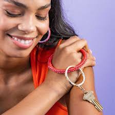 Silicone Bracelet Becca Key Ring Bangle Classic Becca Becca Keychain  Bracelet Bangle Keychains Outlet