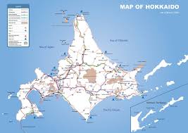 The two islands are connected by the undersea. Hokkaido Road Map Maplets
