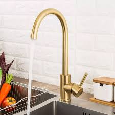 Kitchen Sink Mixer Tap Faucet Gold