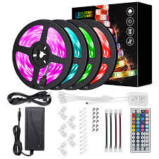 Led Strip Light Led Light Strip Kit Waterproof 20m 4x5m 5050 10mm Rgb 600 Leds Strip