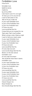 Check spelling or type a new query. Forbidden Love Lyrics Follow Lyrics