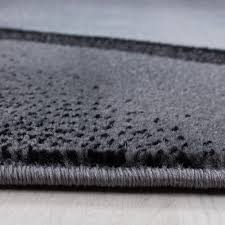 Preise vergleichen und bequem online bestellen! Kurzflor Design Teppich Schatten Muster Wohnzimmer Teppich Grau Schwarz Meliert