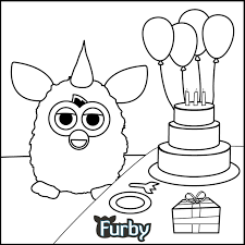Funny free furby coloring page to print and color. Furby Coloring Pages To Download And Print For Free