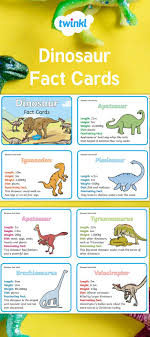 Dinosaur Fact Cards Historyofdinosaurs Dinosaur Fun Fact Cards They Use Text And Images To Identify Dinosaur Facts Dinosaur Facts For Kids Dinosaur Lesson