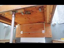 In your dining area, hang a flush mount dinette light that you won't bump your head on. How To Install Camper Dinette Hinge Vintage Table Youtube
