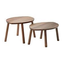 ikea tables basses gigognes stockholm ikea tables basses en panneau de fibres de bois plaque noyer pieds en noyer tables gigognes table basse table basse ikea