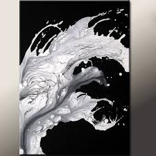Black And White Acrylic Painting Portrait Abstract Modern Art Painting Original Contemporary Art On Stretched Canvas By Destiny Womack Dwo Falling Modern Art Paintings Abstract Modern Art Paintings Art