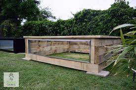 Looking to add a tranquil water feature in your yard? Wooden Railway Sleeper Pond Kits With Windows Atlantica Gardens Koi Ponds