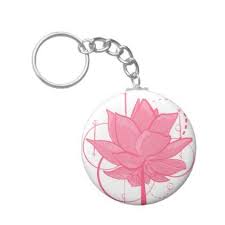 Water Lily Keychain Floral Style Flower Flowers Stylish Diy Personalize Flower Gift Floral Gifts Keychain