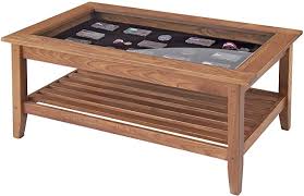 Coffee table display case glass top ikea. Manchester Wood American Made Furniture Glass Top Display Coffee Table Amazon Co Uk Home Kitchen