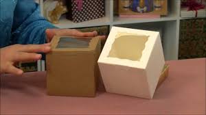 Save money on cake boxes, bakery boxes and cupcake boxes. One Piece Window Cupcake Box With Insert Wmv Youtube